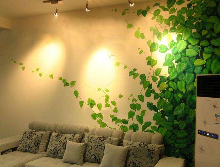 【墙绘价格】客厅背景墙之沙发背景墙