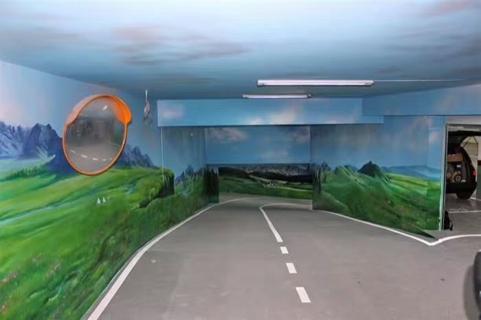 地下停车场彩绘