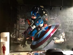 健身房彩绘涂鸦【广州墙绘】