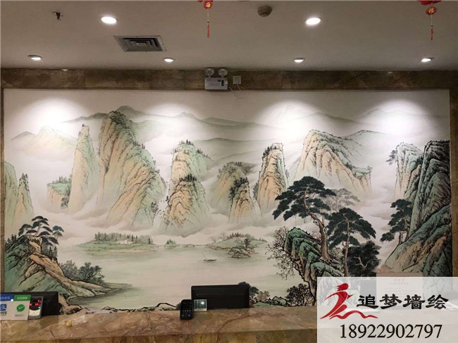 菲蓝酒店墙绘【广州墙绘】
