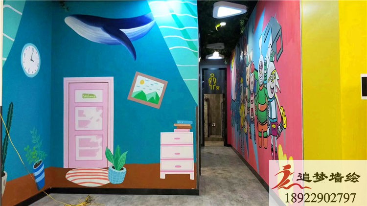 茶山碧桂园喜悦里广场彩绘【幼儿园墙绘】