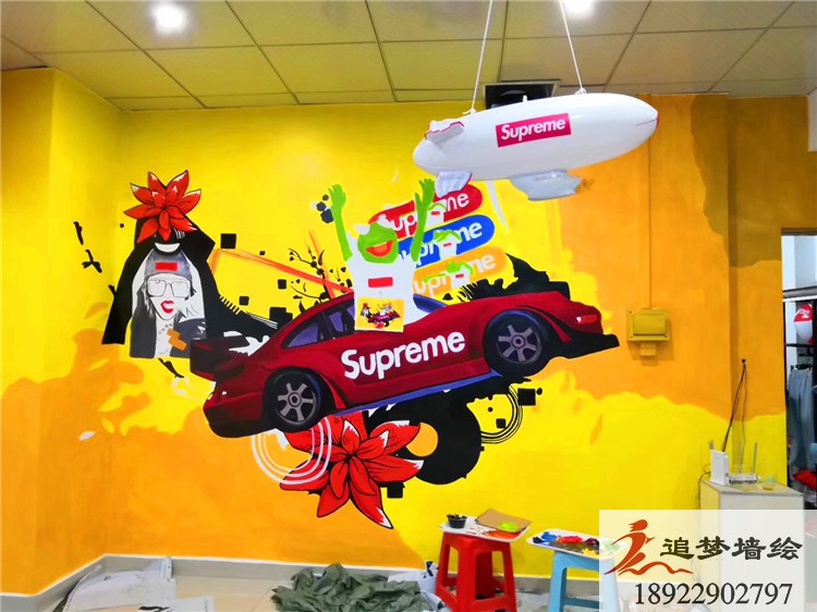 supreme彩绘涂鸦【壁画】