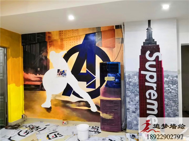 supreme彩绘涂鸦【壁画】