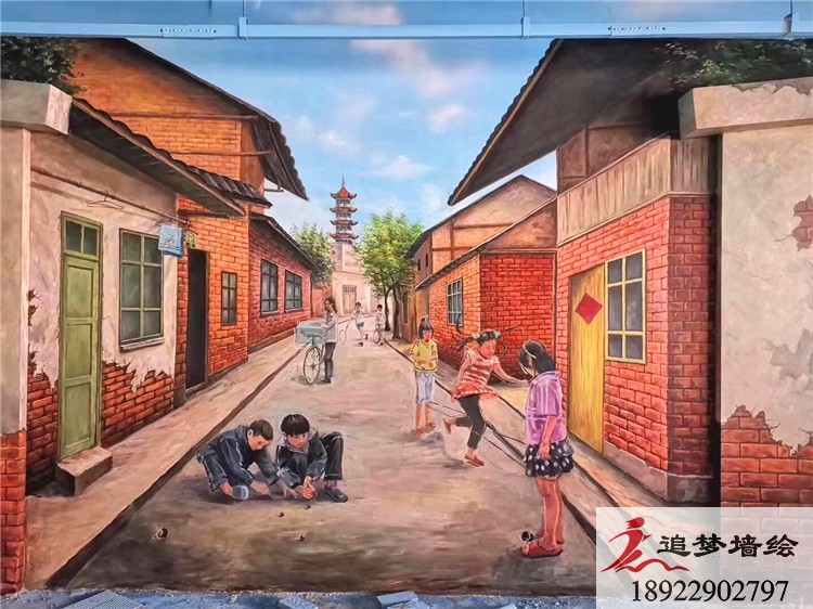 串串店墙绘【墙绘价格】