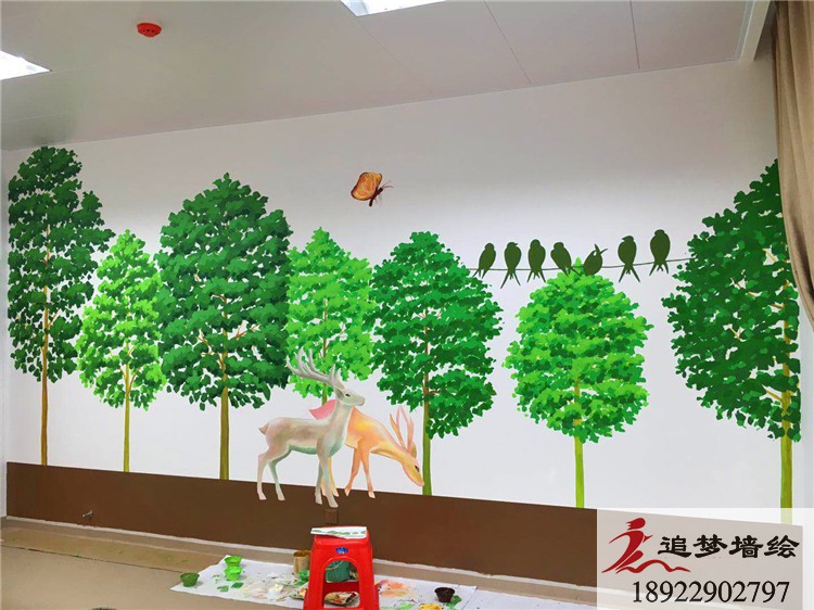 老年病康复医院彩绘【文化墙手绘】