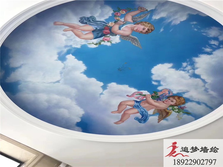 天花顶彩绘【艺术涂鸦】