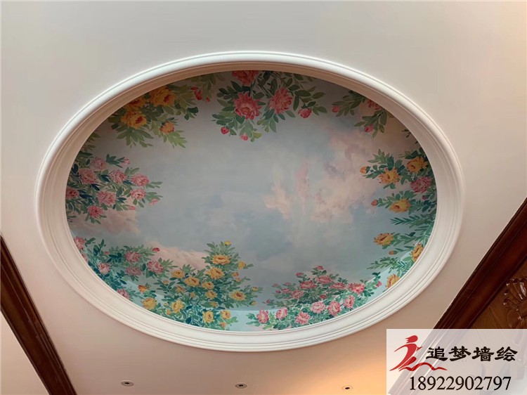 天花顶彩绘【艺术涂鸦】