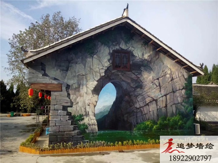 惠来文化墙写实画 【幼儿园墙绘】