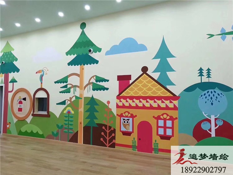 舞蹈室彩绘【3d立体画】