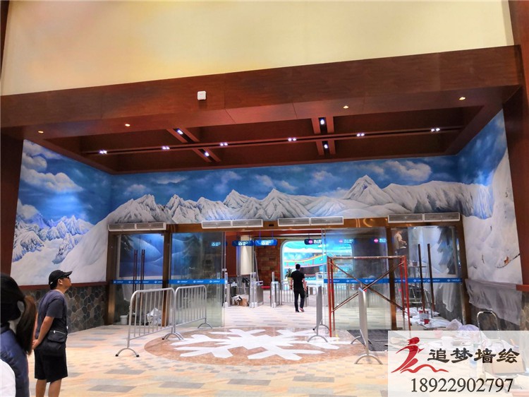 花都融创城彩绘【文化墙手绘】