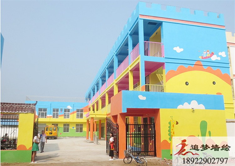 七彩乐迪幼儿园墙绘