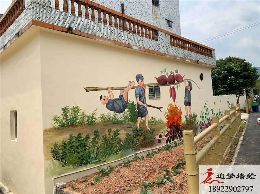 揭阳红色文化墙绘