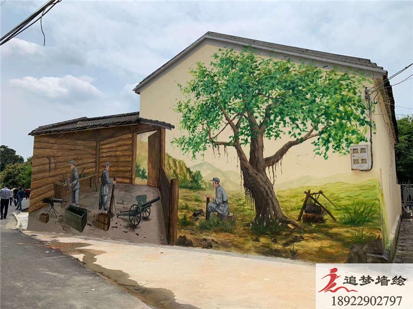 揭阳红色文化墙绘