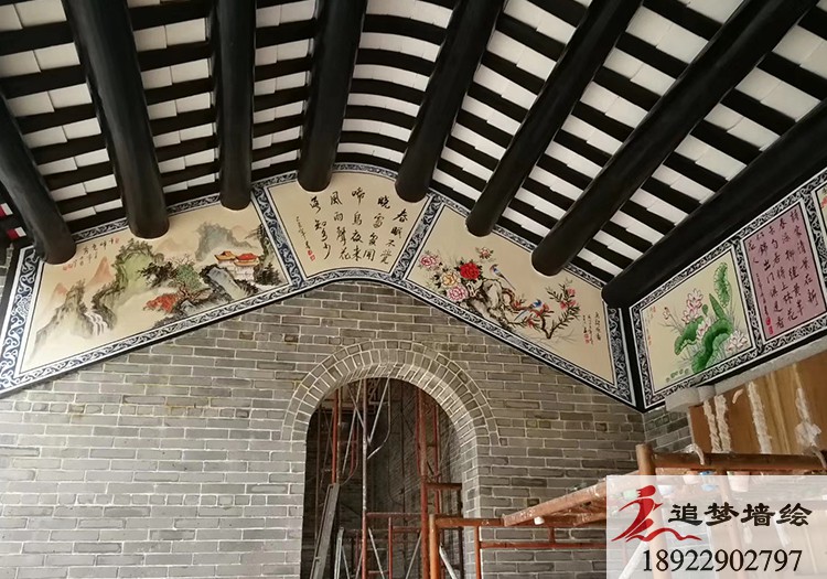 古建筑彩绘广州市越秀