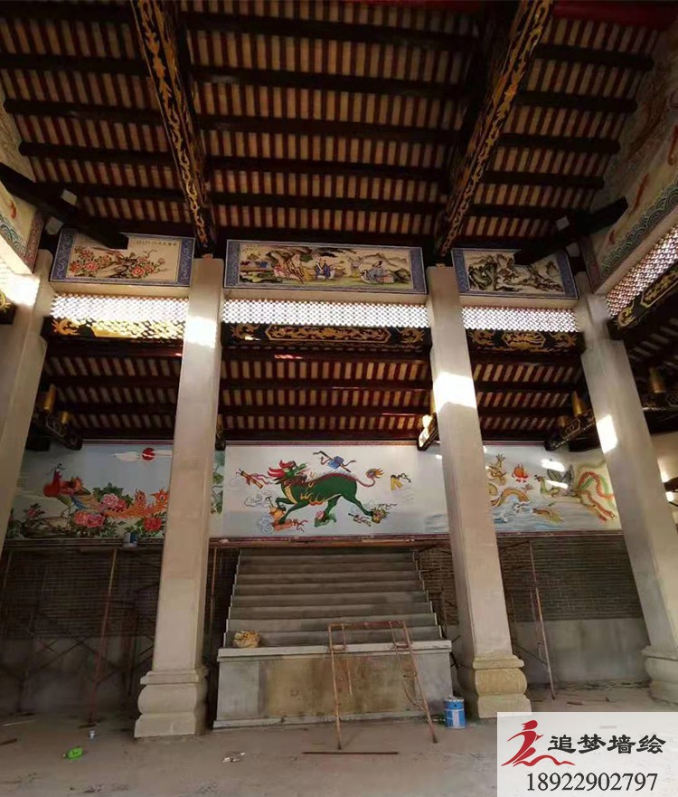 古建筑彩绘广州天河