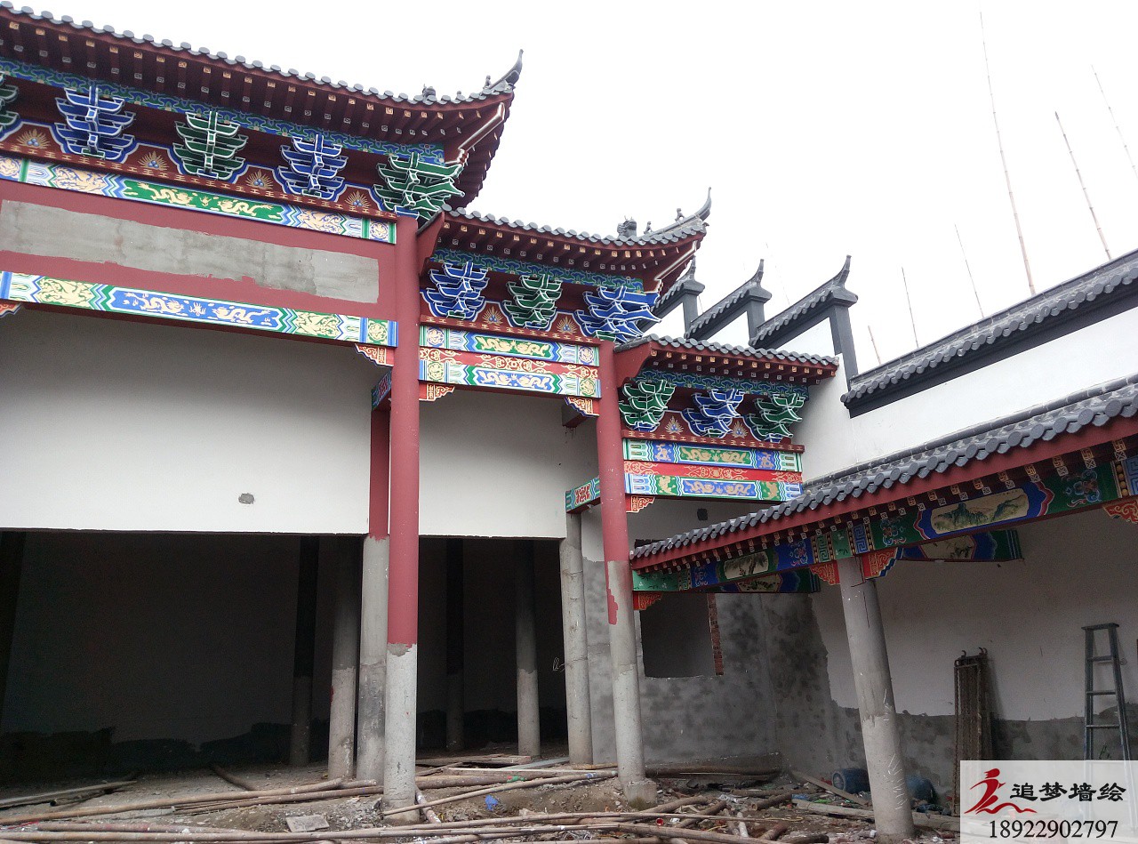 古建筑彩绘广州增城