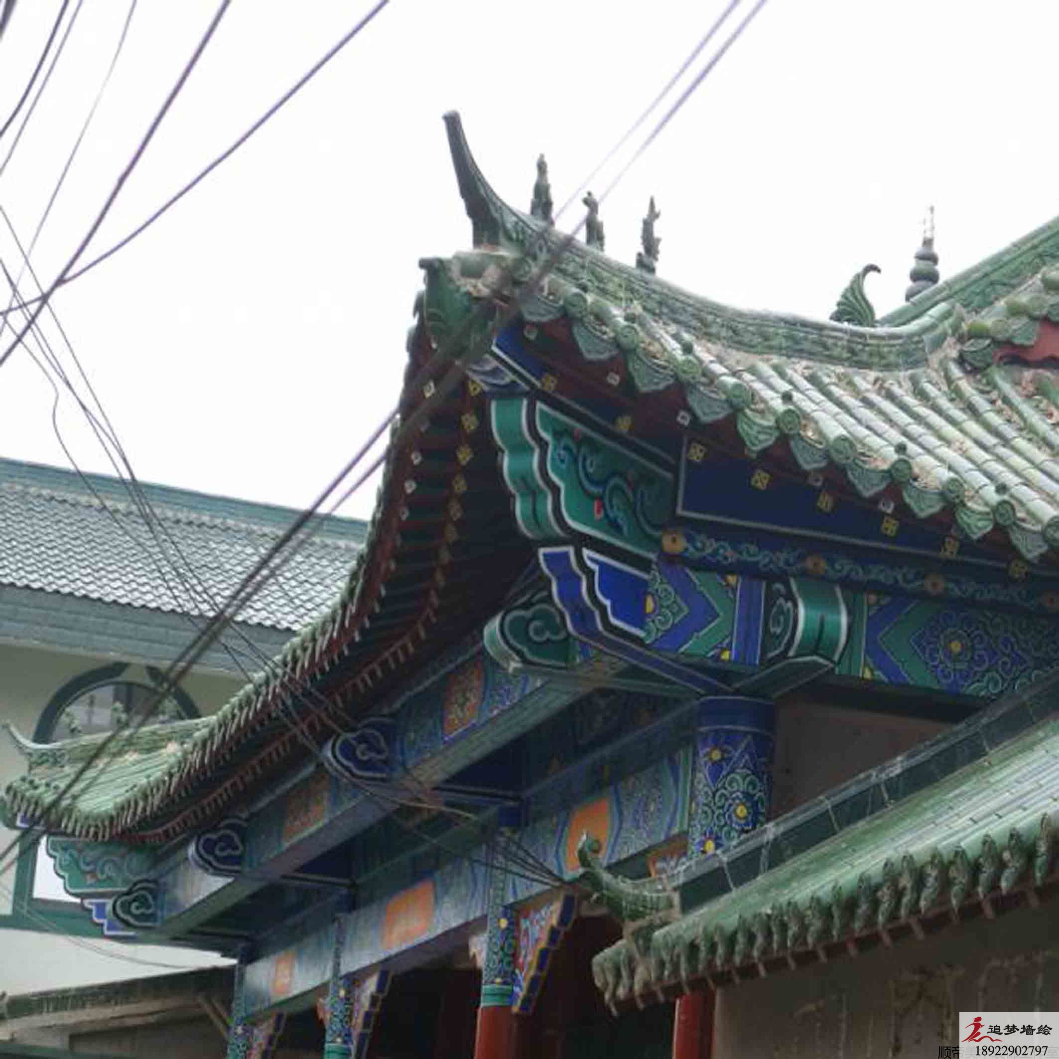 古建筑彩绘广州番禺